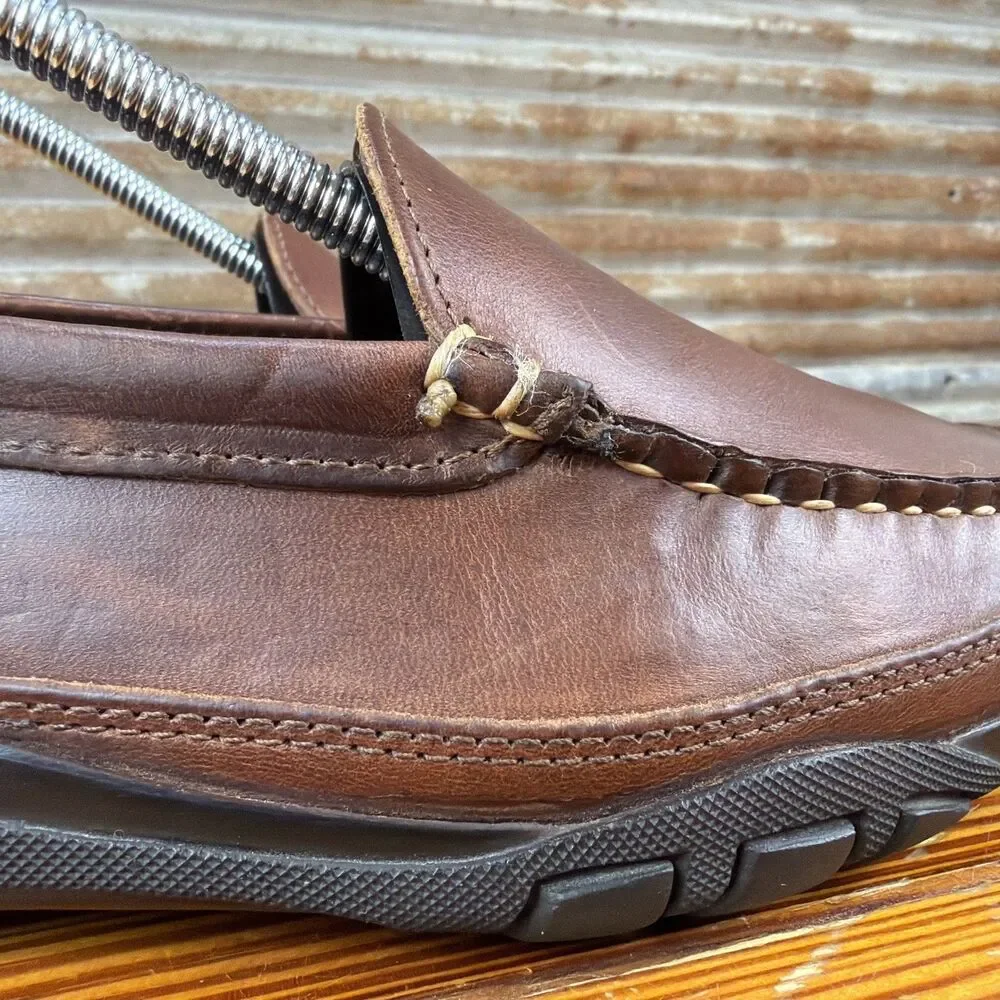 Allen Edmonds Brown Mens Boulder Leather Loafer Size 8E Driving Moc